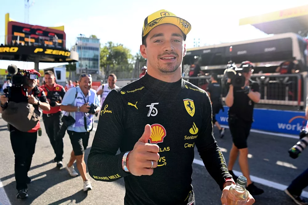 Pole man Charles Leclerc, Ferrari