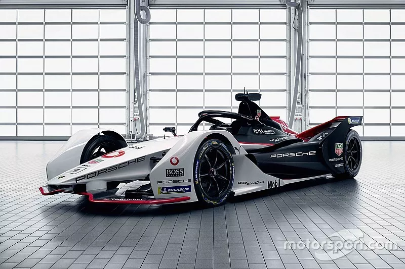 ボディ　フォーミュラE ポルシェ、フォーミュラE参戦マシン『99X』を公開。伝統のカラーリング踏襲