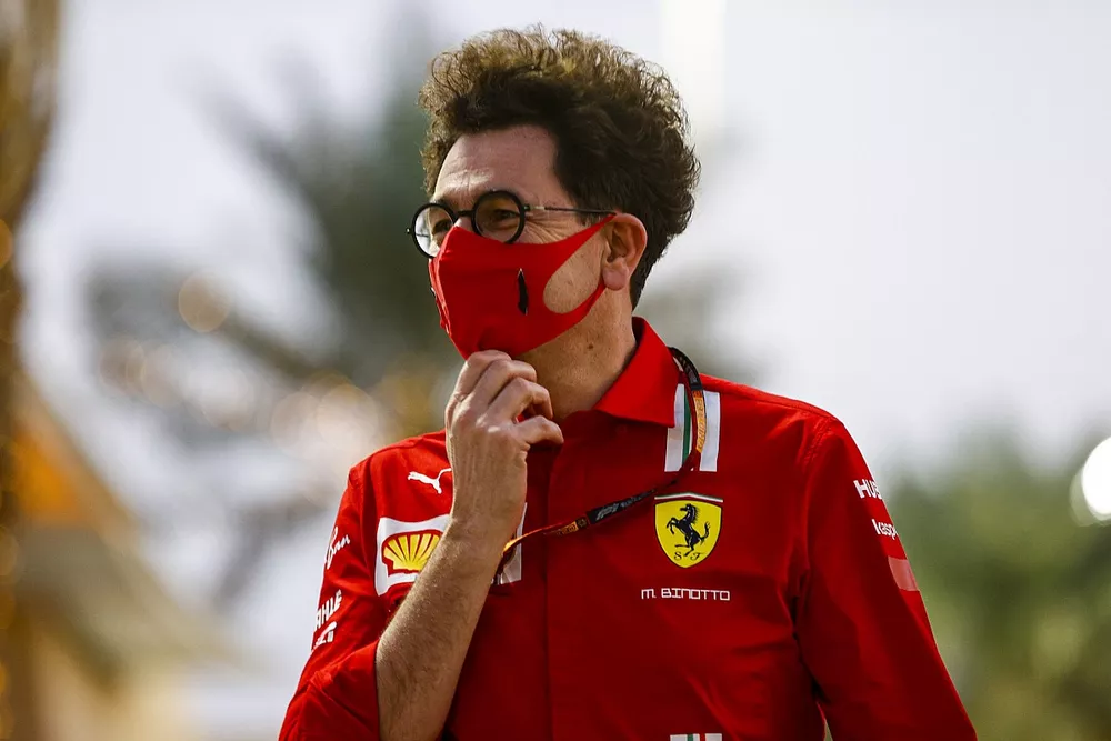Mattia Binotto, Team Principal Ferrari in the paddock