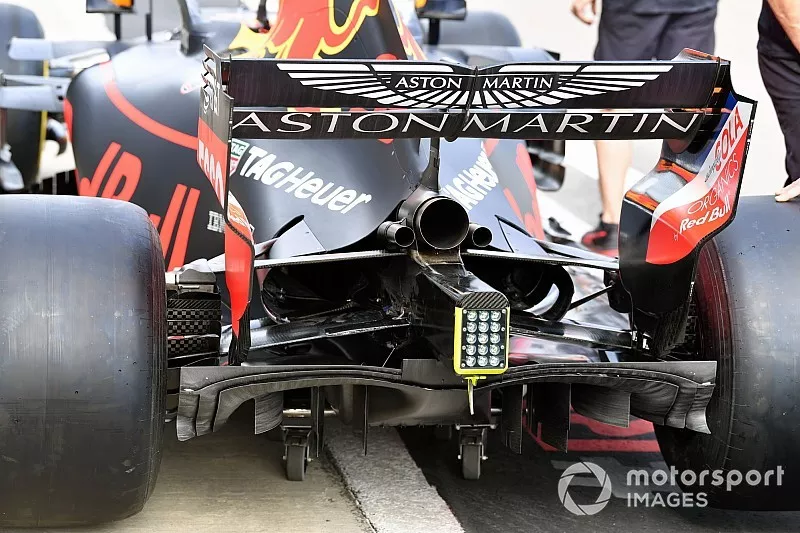 L'arri&egrave;re de la Red Bull Racing RB14
