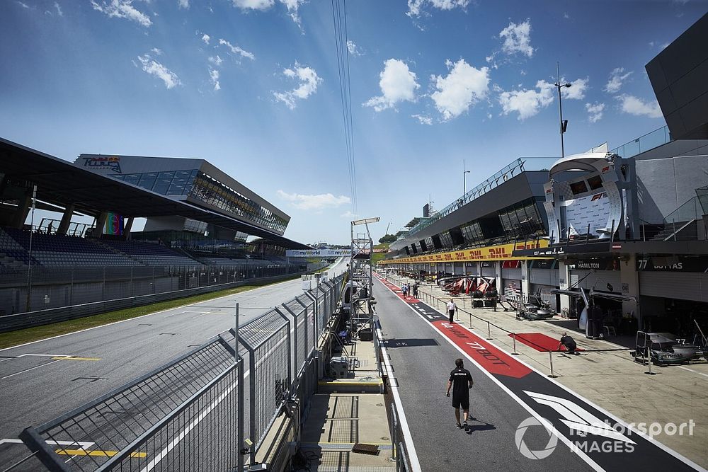 Pit lane del Red Bull Ring