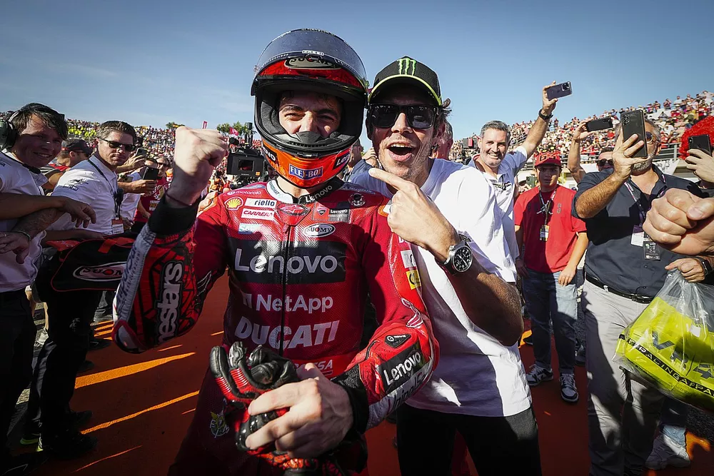 Francesco Bagnaia, Ducati Team, Valentino Rossi
