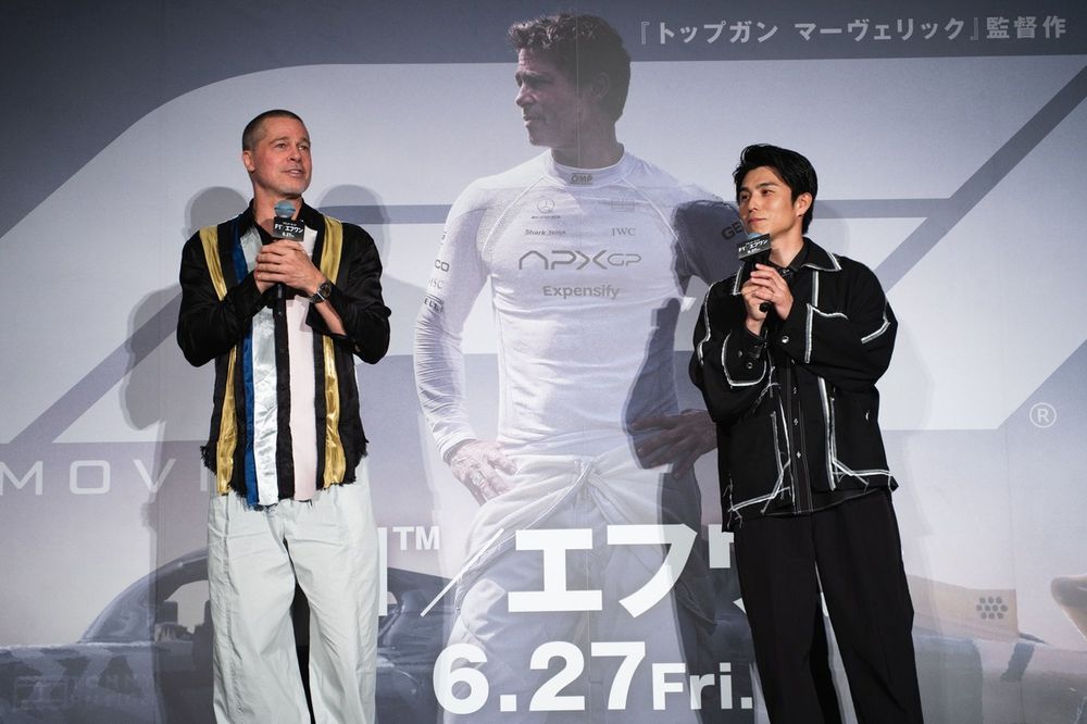 パ*ー様 Brad Pitt ブラピ直筆サイン入り F1 舞台挨拶限定 フライヤ Brad