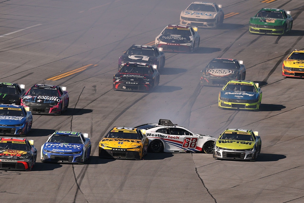 How SVG found water, spun into grass, and still finished strong at Talladega