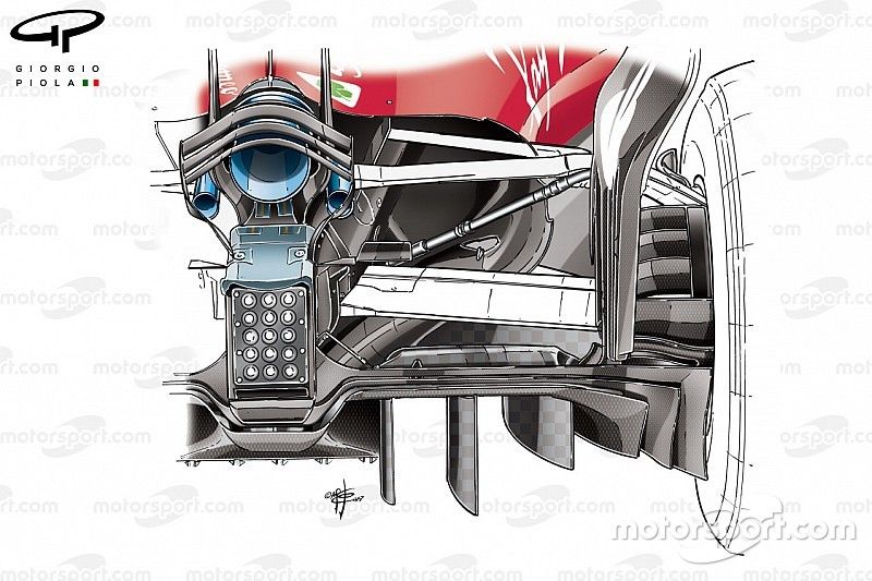 Ferrari SF70H new diffuser, Abu Dhabi