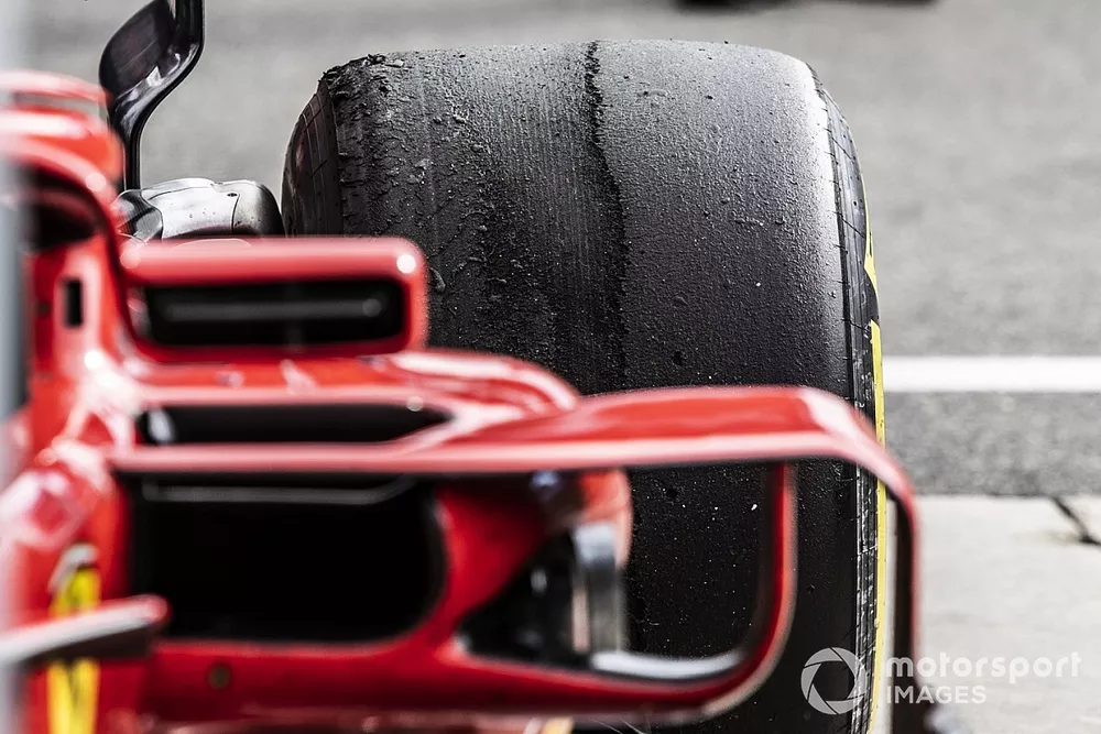 Llanta de Kimi Raikkonen, Ferrari SF71H 