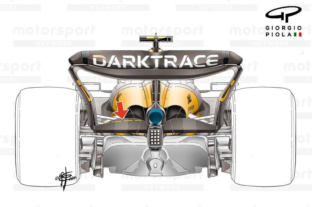 McLaren MCL38 aler&oacute;n B GP de Gran Breta&ntilde;a