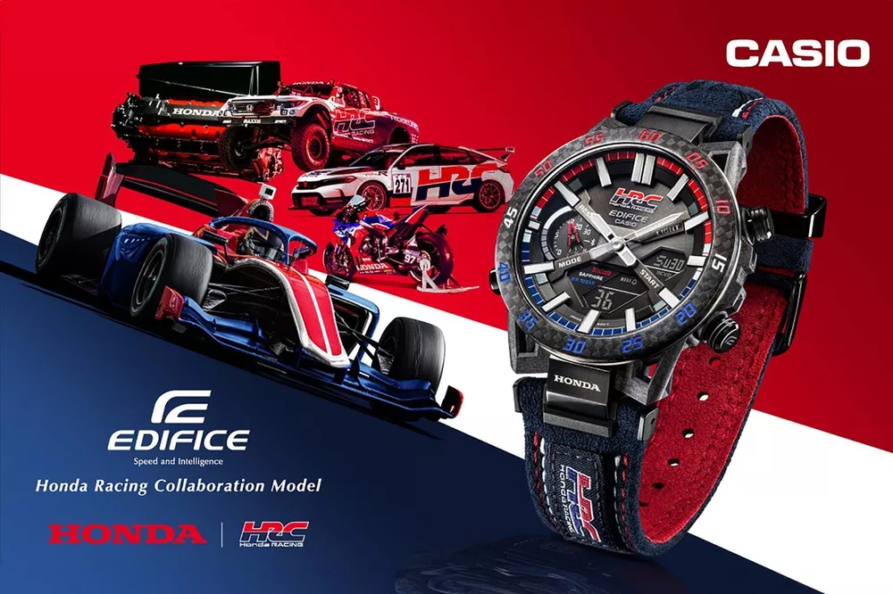 Honda Racing 限定版 時計 カシオEDIFICEとホンダ・レーシング／HRCコラボウオッチ最新モデルが