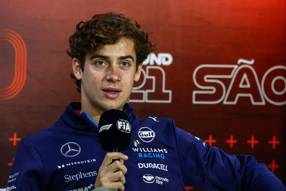 Franco Colapinto, Williams Racing, in the Press Conference 