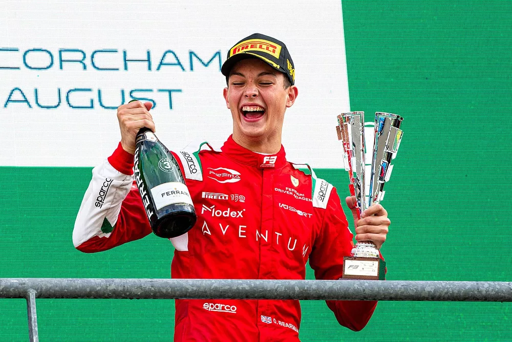 Race winner Oliver Bearman, Prema Racing