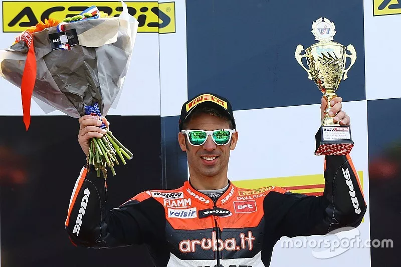 Podium : le troisième, Marco Melandri, Ducati Team
