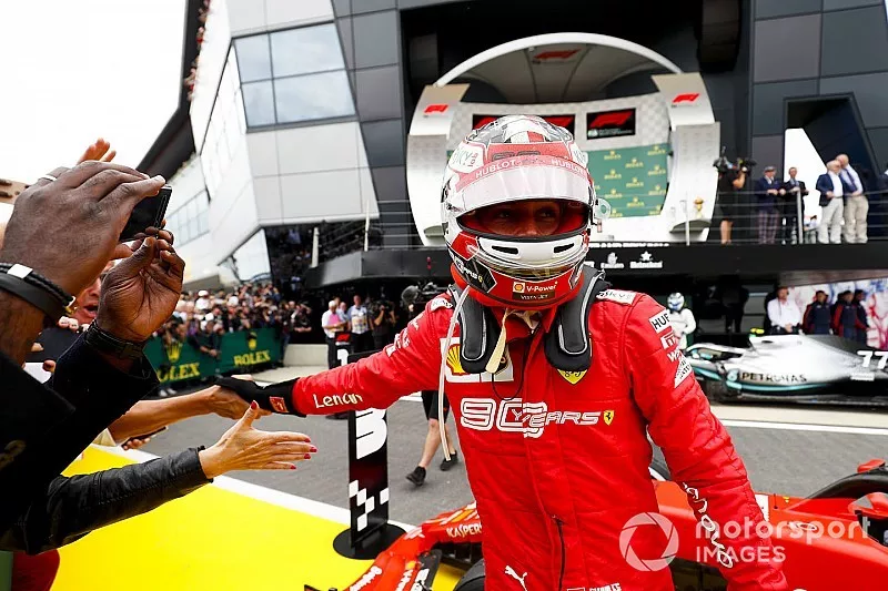 Charles Leclerc, Ferrari, au parc ferm&eacute;