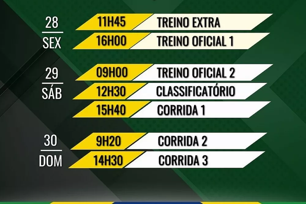 Programa&ccedil;&atilde;o da etapa Special Edition de Goi&acirc;nia da NASCAR Brasil