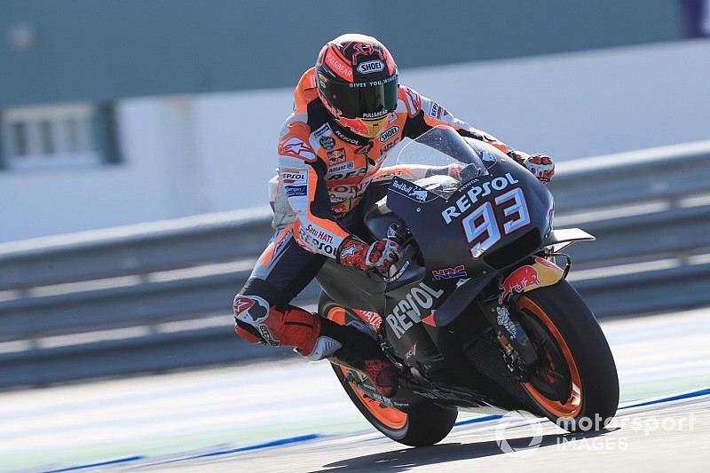 Márquez toma la cabeza en la última mañana de test en Jerez