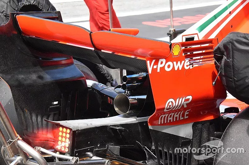 L'arri&egrave;re de la Ferrari SF71H