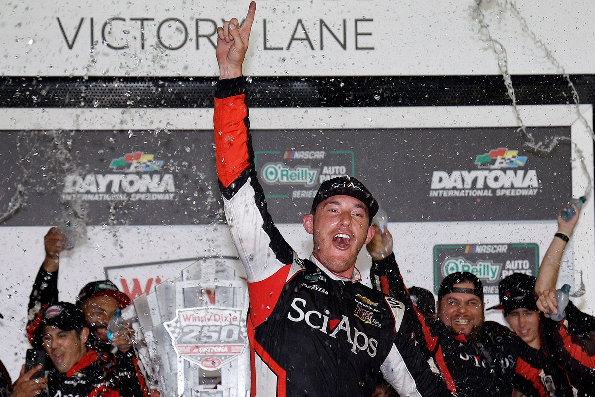 Ryan Sieg wins first NASCAR O'Reilly race after 13 years of trying
