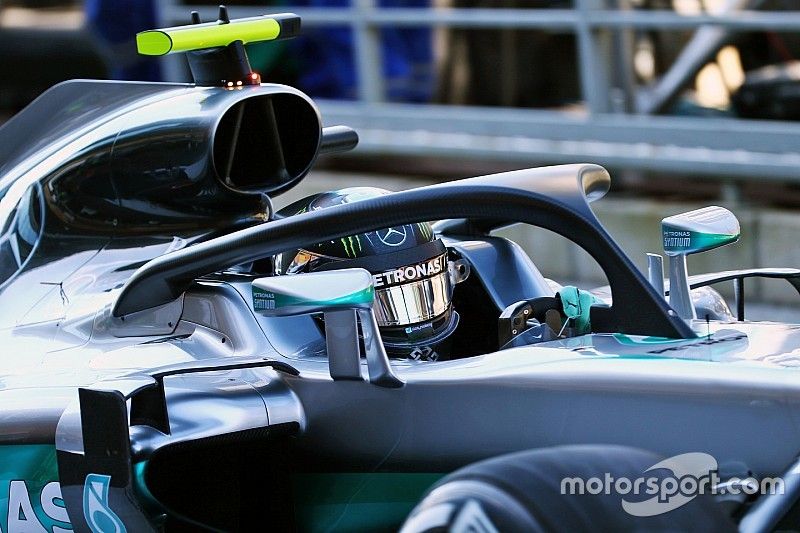 Nico Rosberg, Mercedes AMG F1 W07 Hybrid con el Halo