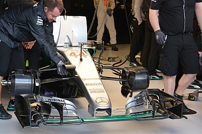 La Mercedes è scesa in pista senza l'S-duct
