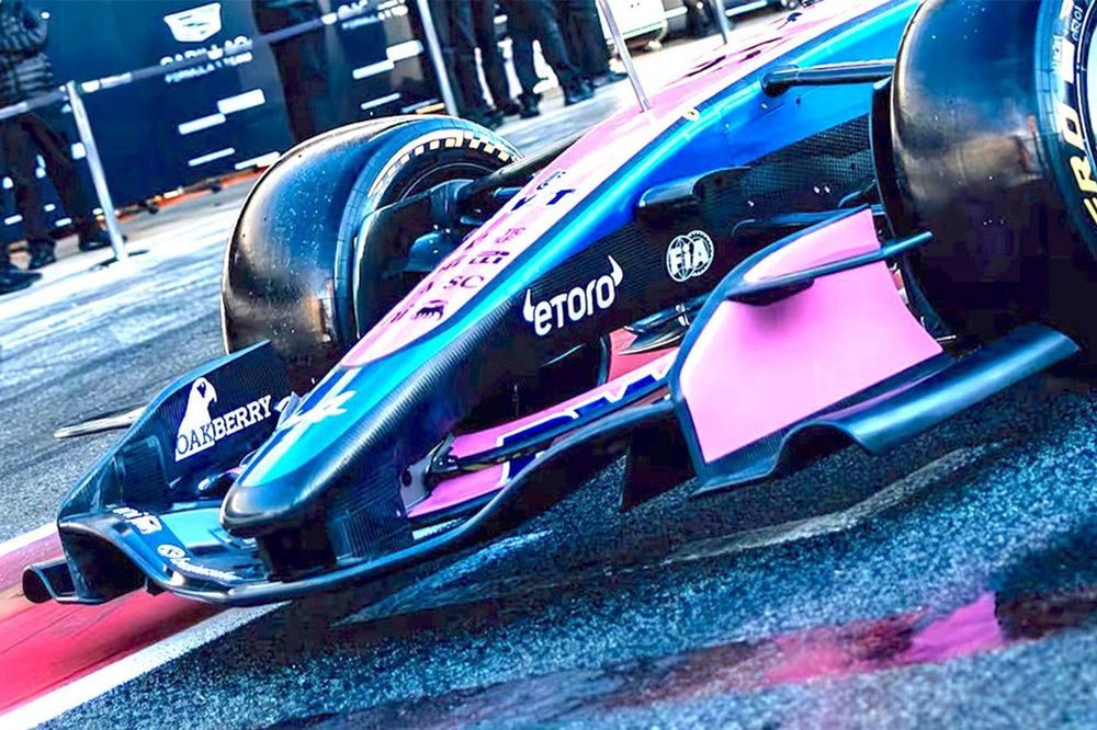 Alpine A526, detalle del aler&oacute;n delantero