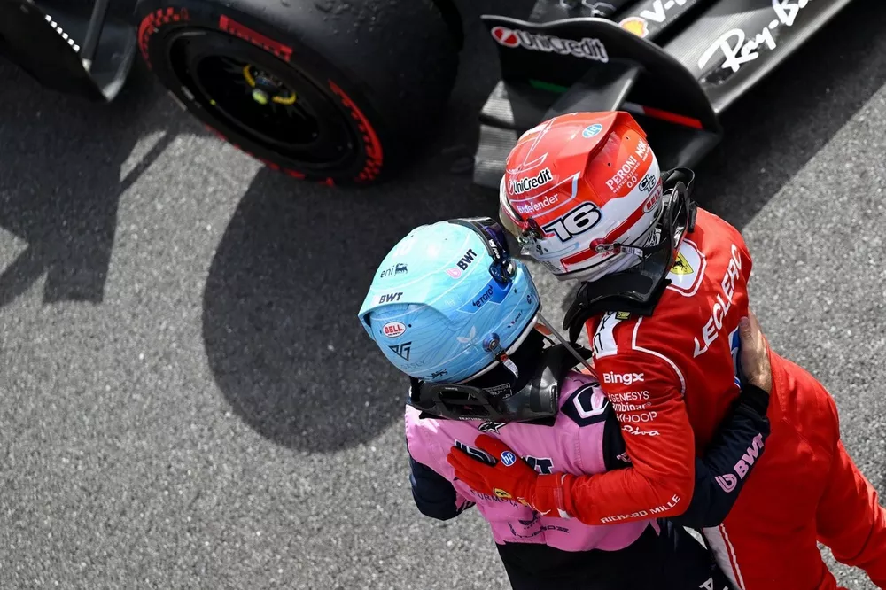 Charles Leclerc, Ferrari, Pierre Gasly, Alpine