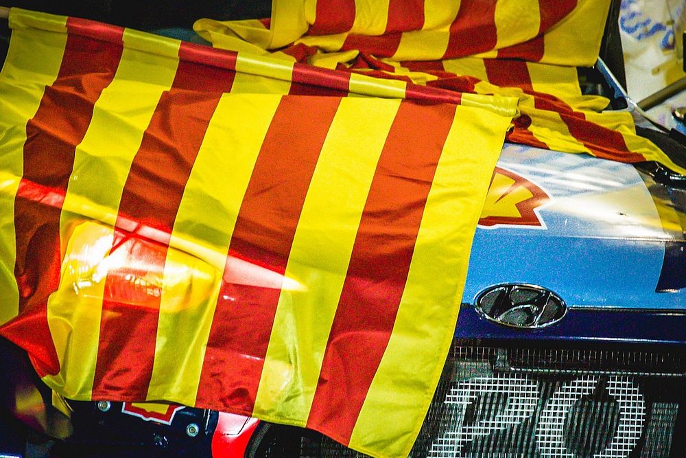 Hyundai Motorsport i20 Coupe WRC and RAAC flag