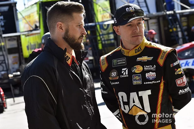 Daniel Hemric, Richard Childress Racing, Chevrolet Camaro Caterpillar and Lucas Lambert