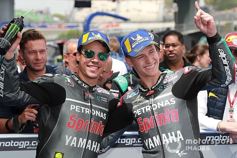 Fabio Quartararo et Franco Morbidelli, Petronas Yamaha SRT, en pole position et deuxi&egrave;me apr&egrave;s les qualifications