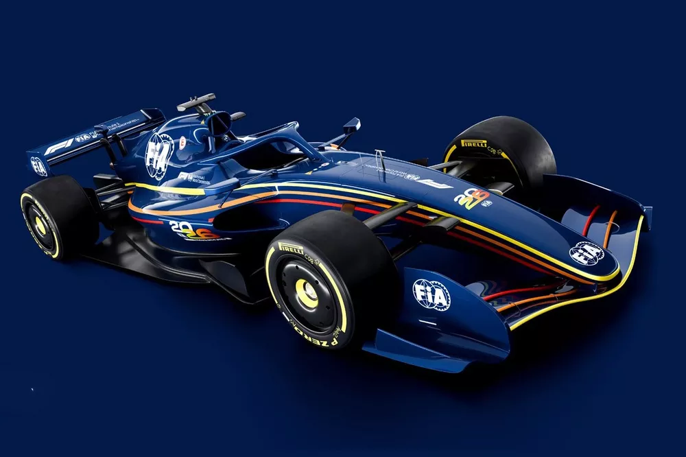 Rendering dell'auto F1 2026 FIA