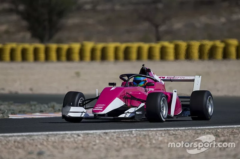 Track action in the WSeries Tatuus F3 T-318 car