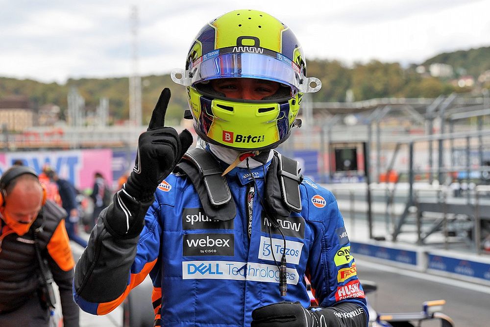 Ganador de la pole Lando Norris, McLaren