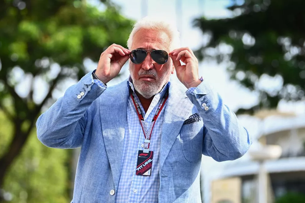 Lawrence Stroll, arrive au circuit
