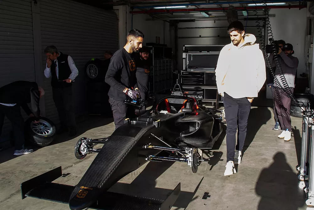 Thibaut Courtois en el test de TC Racing de F4