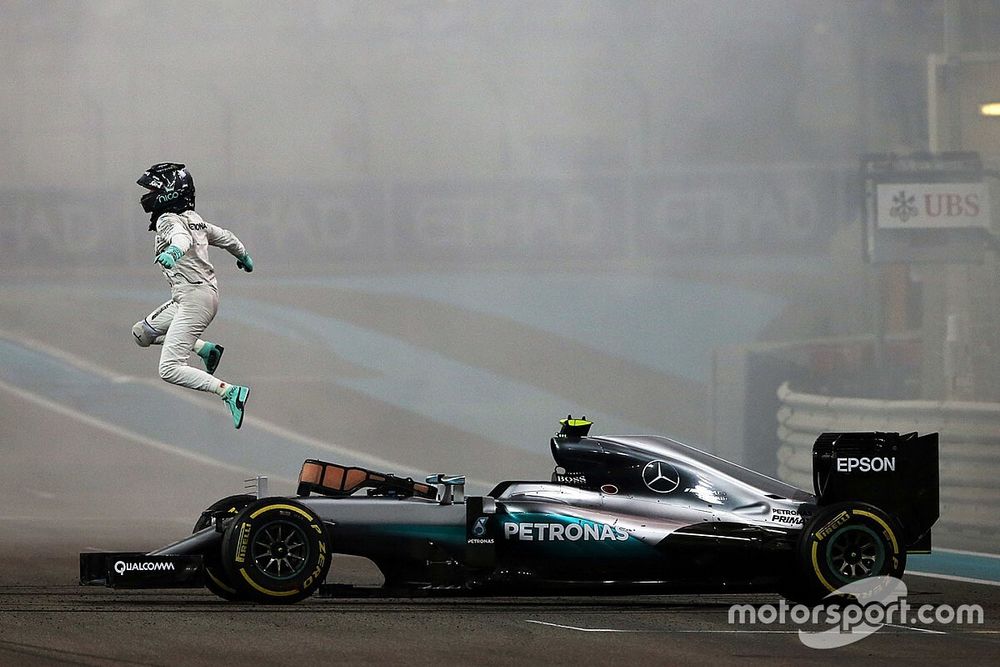 El campe&oacute;n del mundo Nico Rosberg, Mercedes AMG F1 W07 Hybrid