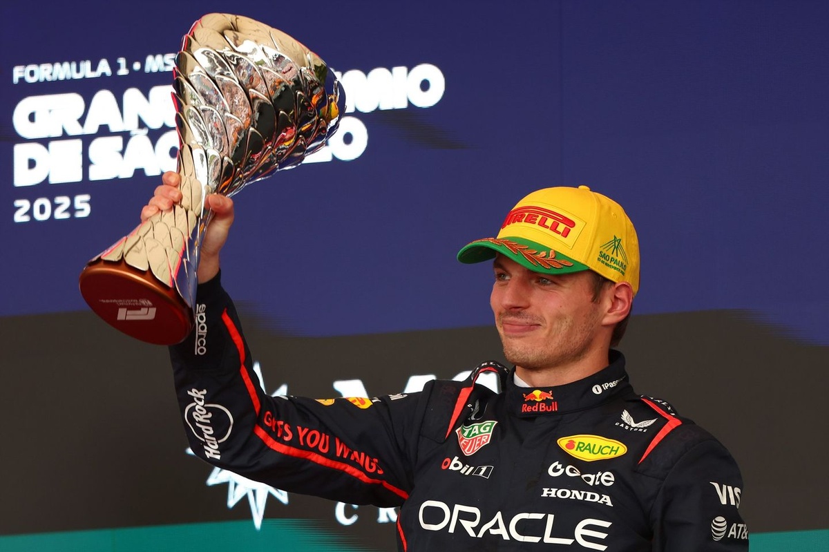 Red Bull: Verstappen's F1 Brazil GP podium charge "as sensational" as his 2024 victory