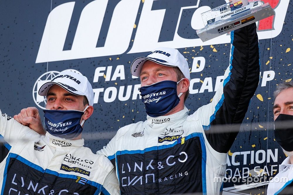 Podio: Santiago Urrutia, Cyan Performance Lynk & Co 03 TCR, Thed Bj&ouml;rk, Cyan Performance Lynk & Co 03 TCR