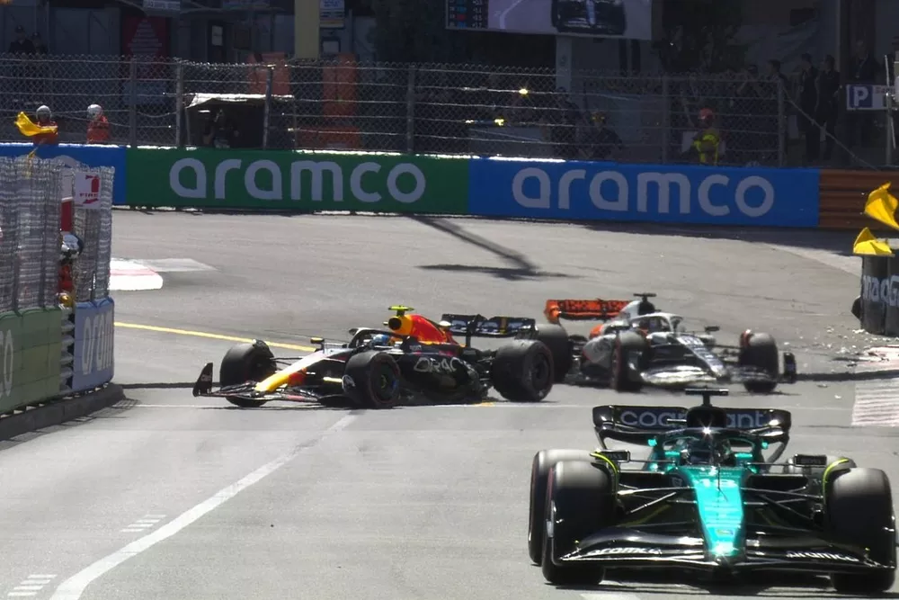 Sergio P&eacute;rez, accidente GP de M&oacute;naco