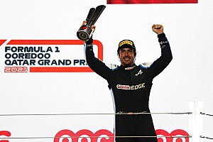 フェルナンド・アロンソ カタールGP P3表彰台記念 直筆サイン