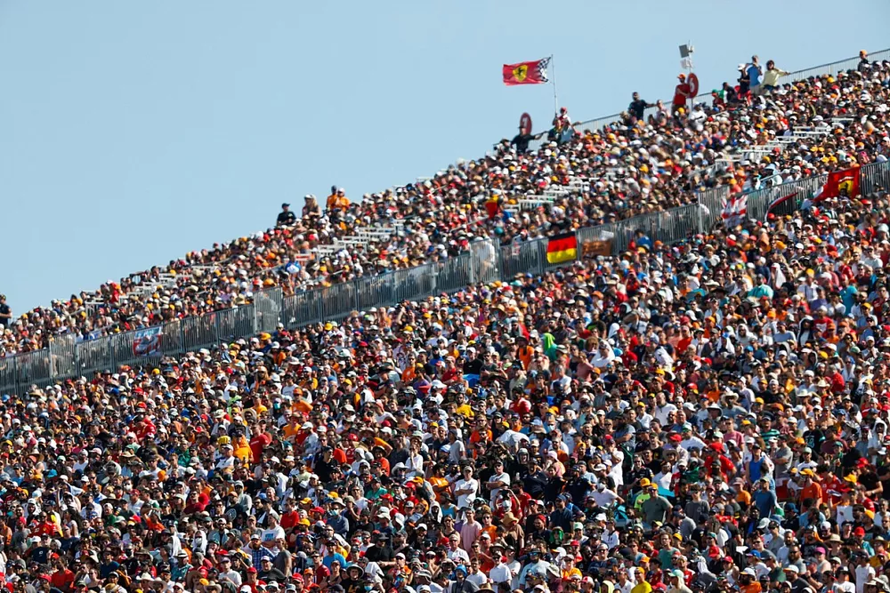 Fans pack out the grandstands