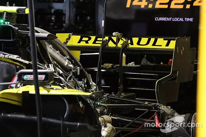 Vue d&eacute;taill&eacute;e de la Renault F1 Team