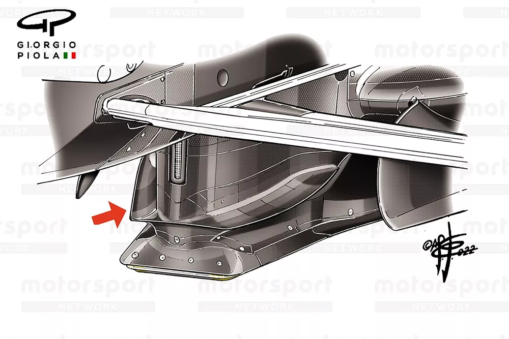 Red Bull Racing RB18  kiel splitter