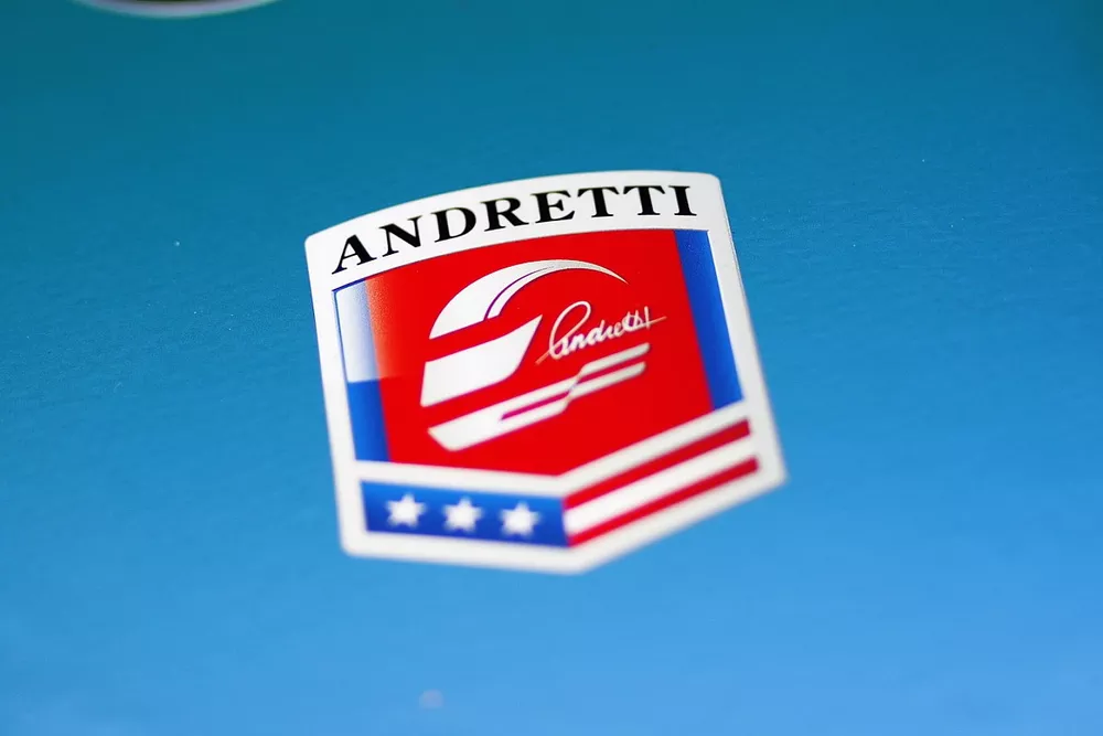 Andretti logo on the nose of the Andretti Formula E Team car