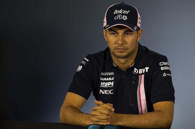 Sergio Perez, Force India en la conferencia de prensa