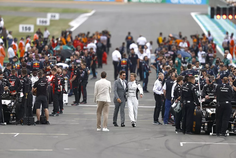 Spanish actor Javier Bardem and Brad Pitt on the grid