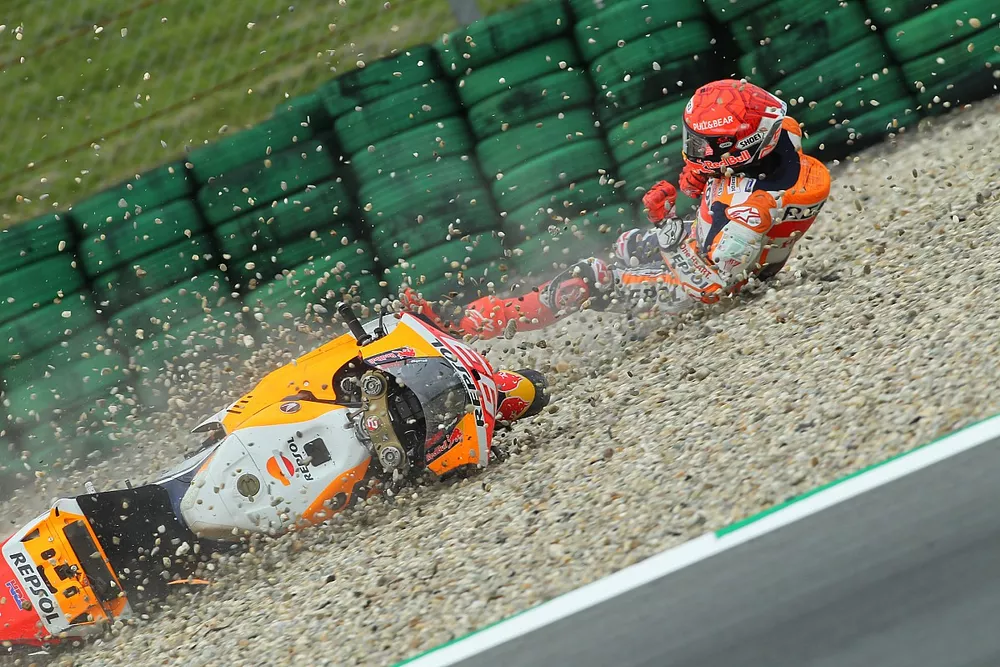 Marc Marquez, Repsol Honda Team crash