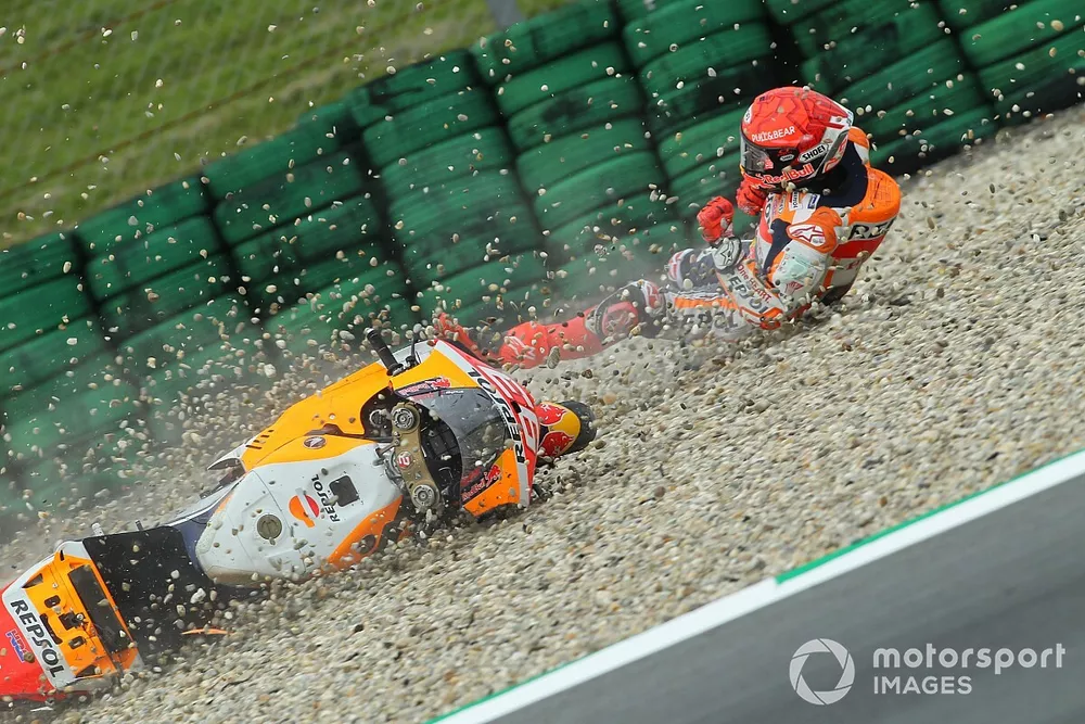 Marc Marquez, Repsol Honda Team crash