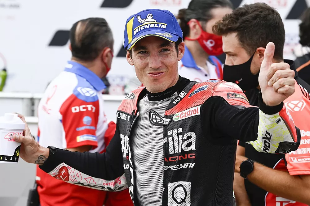 Tercero Aleix Espargar&oacute;, Aprilia Racing Team Gresini 