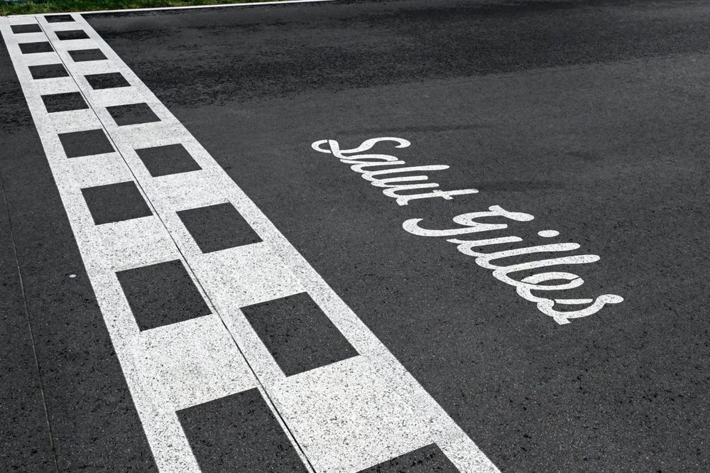 Detalle del circuito en la línea de meta