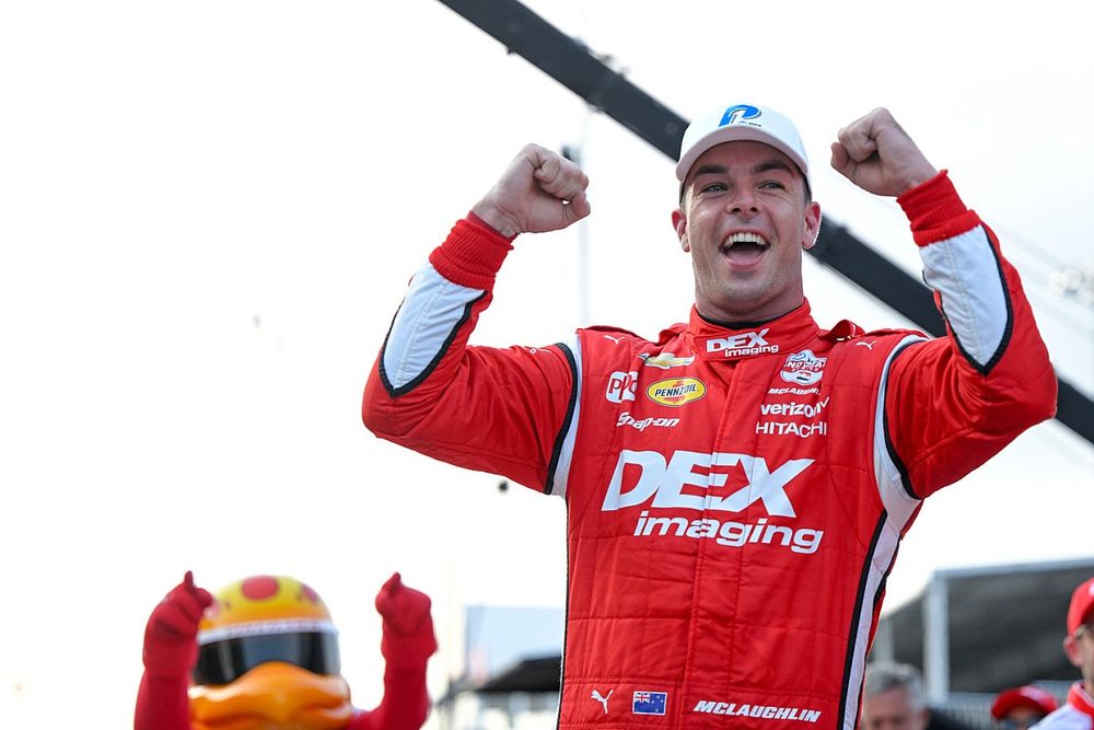 Ganador de la Pole Scott McLaughlin, Team Penske Chevrolet, Pole Award