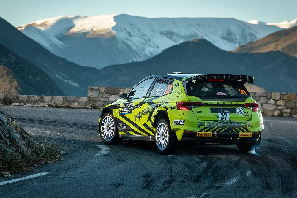 Fran&ccedil;ois Delecour, Sabrina de Castelli, Skoda Fabia Evo Rally2