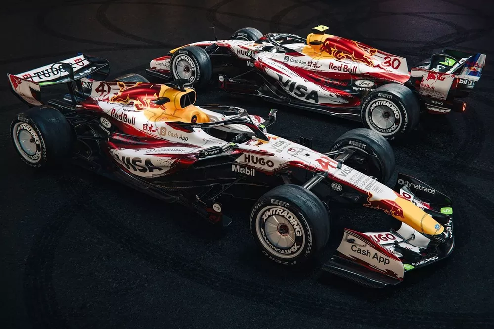 Decoraci&oacute;n especial para Racing Bulls en Jap&oacute;n